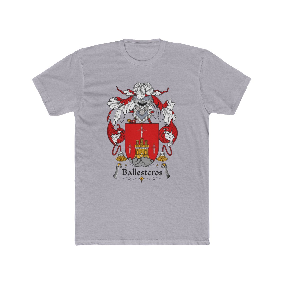 Ballesteros Family Crest T Shirt | Gabito Ballesteros - alternate angle 4, merchandise